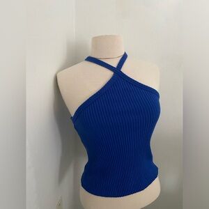 Anthropologie Womens Blue Sleeveless Top